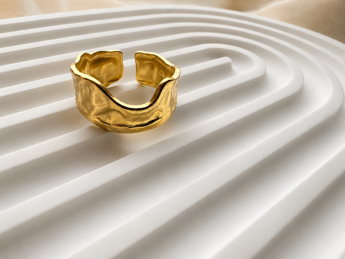 Liya – Bague Ondine Dorée