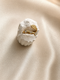 Aïcha – Bague Feuille & Cristaux